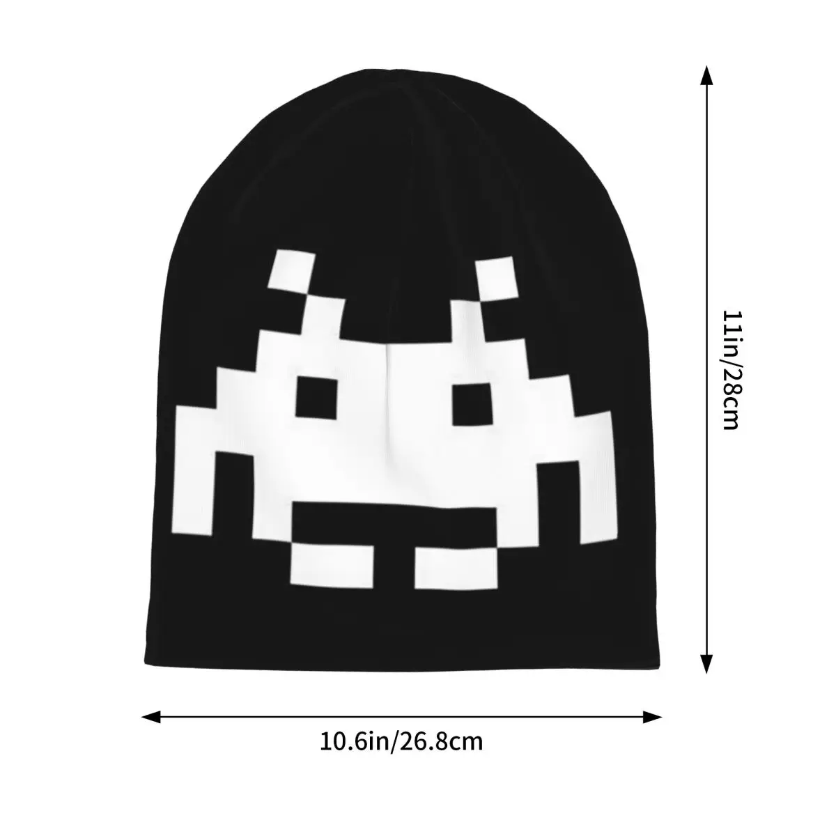 Retro Game Space Invaders Black Men Women Adult Beanies Caps Knitted Bonnet Hat Warm Hip Hop Autumn Winter Outdoor Skullies Hats