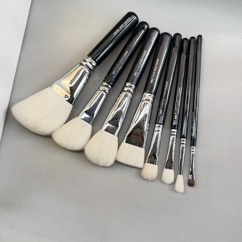 ZE Makeup Brushes Sets - Natural & Synthetic Bristles Powder Cream Blush Bronzer Eyeshadow Concealer Cosmetics Beauty Tools