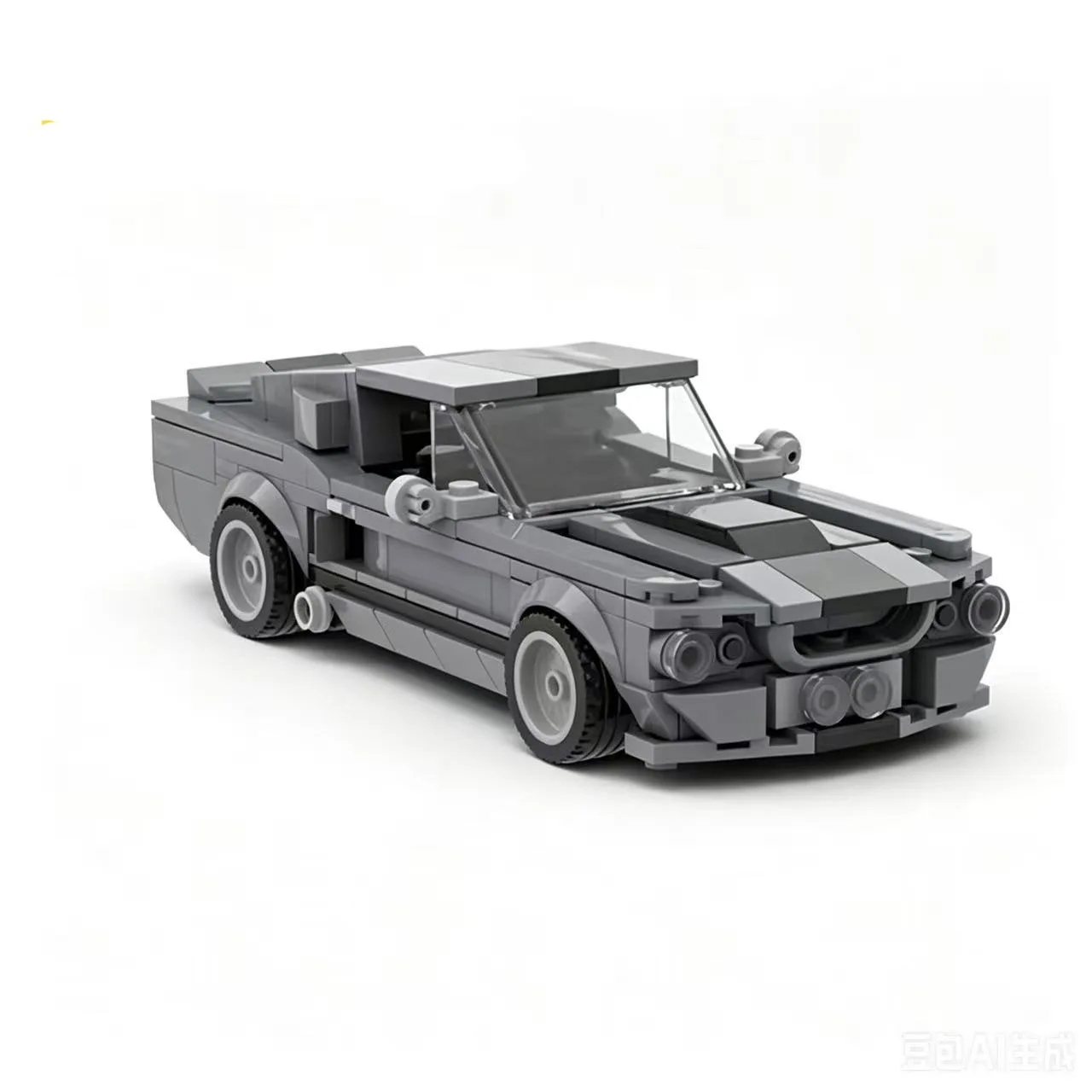 Modelo de Coche Urbano MOC Eleanor - Ford Mustang Shelby GT500, Juego de Bloques de Construcción, Ladrillos de Superauto Ford, Juguetes DIY, Regalos de Cumpleaños para Niños