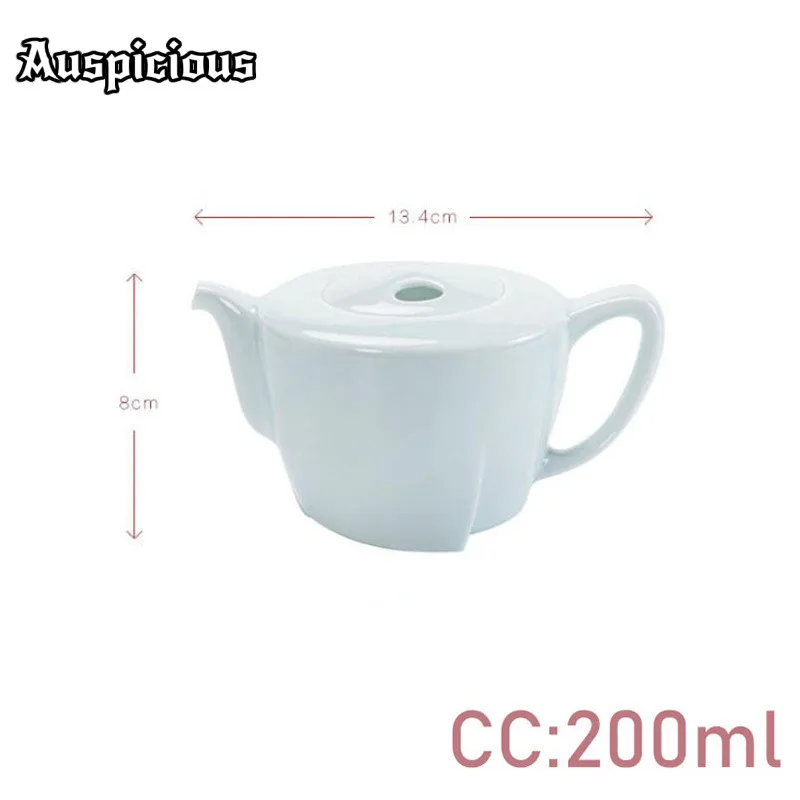 200ml Eachpal White Porcelain Teapot Jade Celadon Tea Pot Hand Grasp Xishi Pot Kung Fu Tea Household Office Decoration Teaware