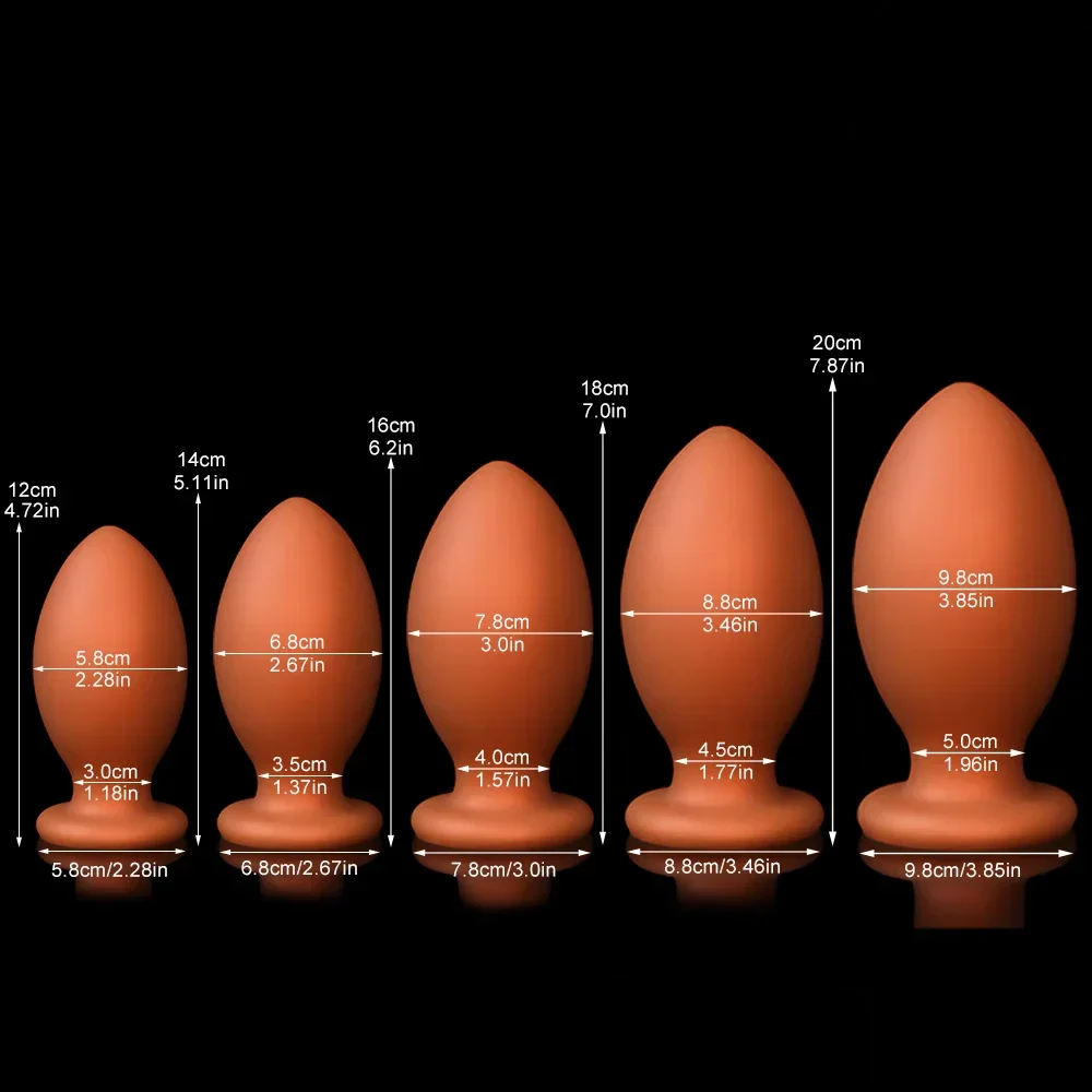 18+ Anal Plug Soft Silicone S-XXL Giant Anal Beads Balls Dilator Expander Prostate Massage Butt Plug Sex Toys For Women Men Gay_voghion.com