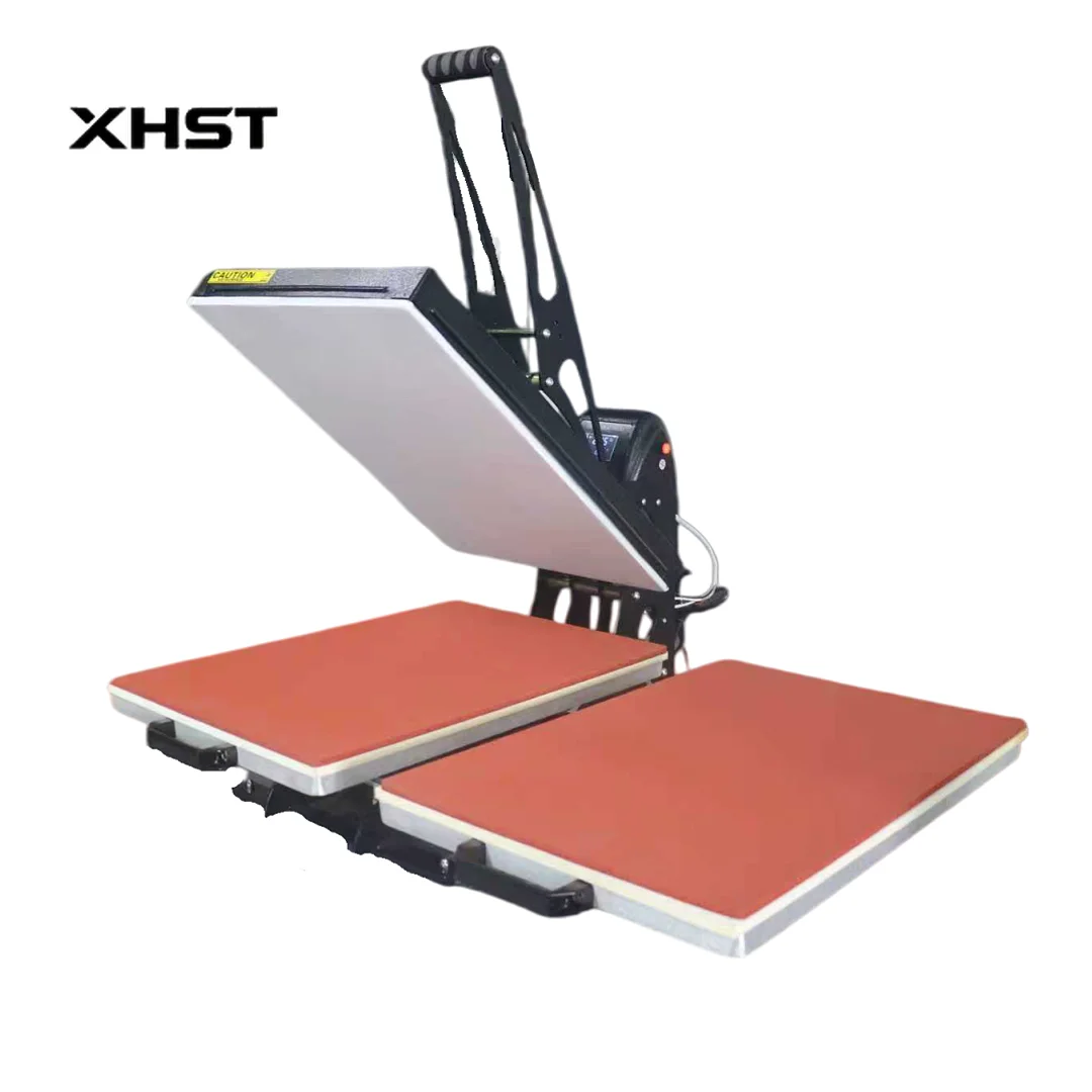 Dual Station High Pressure Heat Press Machine Manual Pull-out Type Heat Transfer Sublimation Machine
