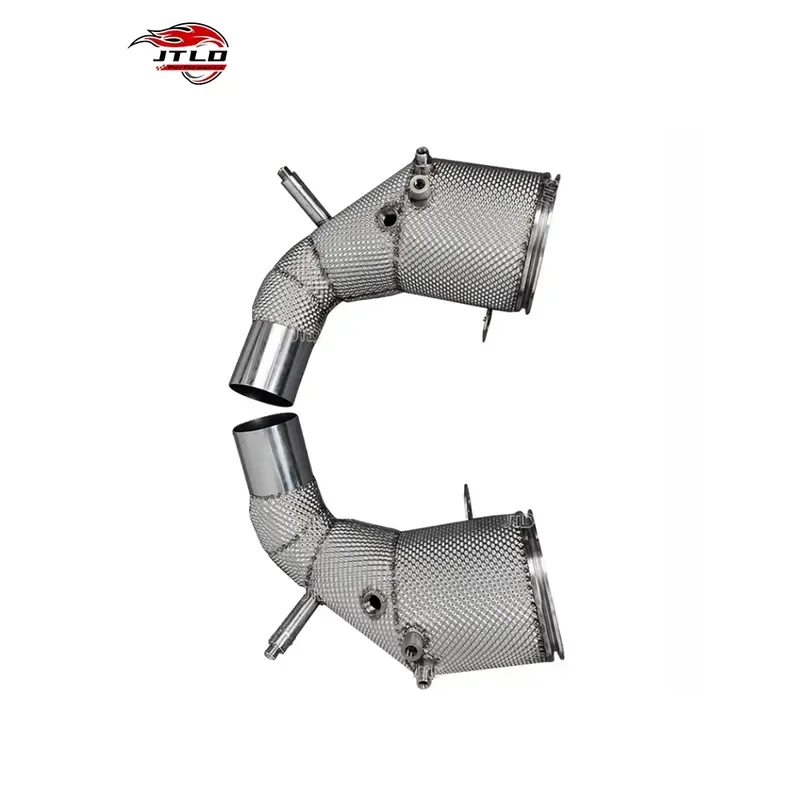 JTLD 304SS Performance Exhaust System 200 Cells Euro5 Stainless Steel Downpipe for Porsche 992 Carrera OPF Professional
