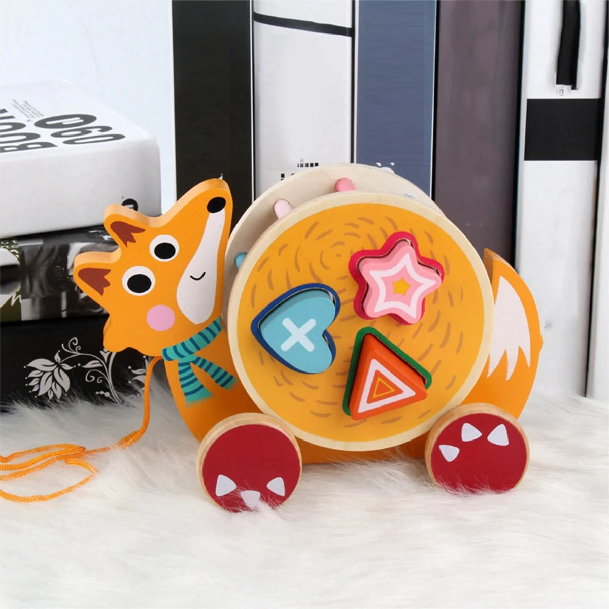 لعبة سحب الحلزون الحديثة، لعبة خشبية للأطفال حائزة على جائزة #5