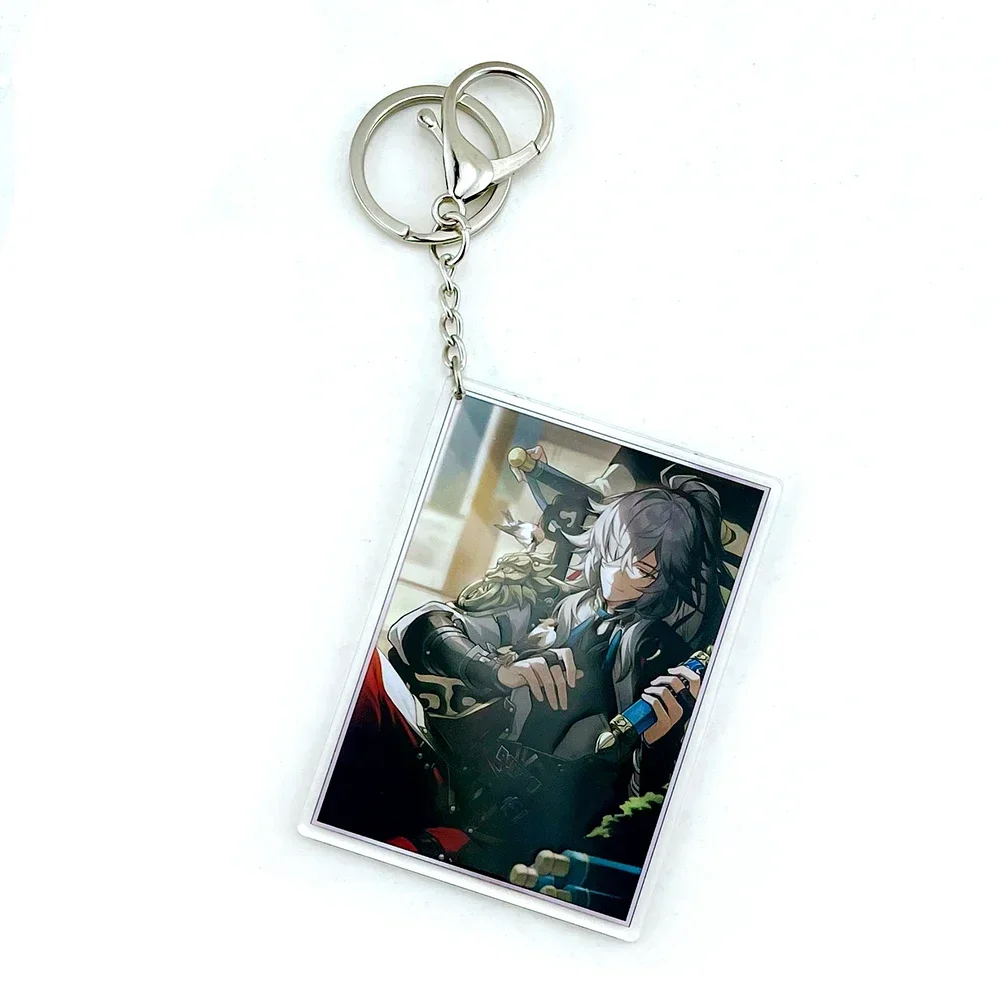 

Honkai Star Rail Light Cone Before Dawn character Jing Yuan acrylic pendant hangs backpack charms card Key holder chain