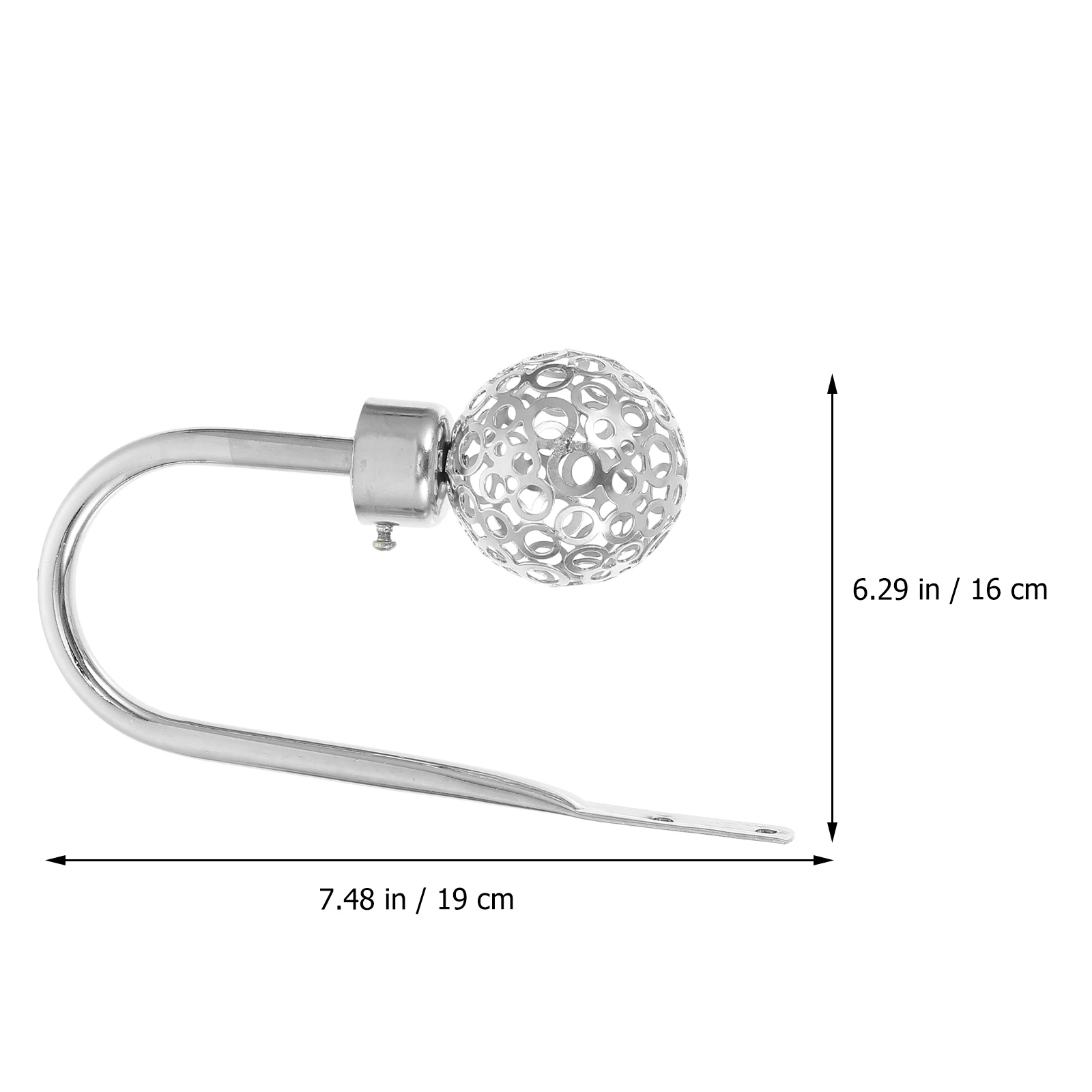 

Curtains Buckle Hook Tiebacks Holder Fashion Drapery Holdback Holders Silver Hooks