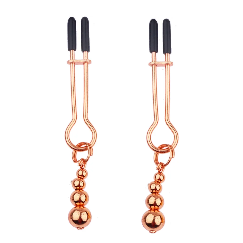 Pince à clitoris réglable pour couples, pinces à seins et à lèvres, jouets sexuels, bijoux, jeu pour adultes, 1 paire