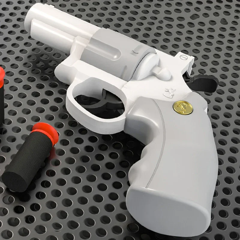 لعبة صغيرة لتخفيف التوتر على شكل رصاصة ناعمة مسدس داخلي وخارجي لعبة حفلات القتال مسدس نموذج لعبة الضغط للأطفال والكبار