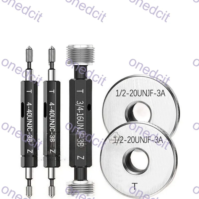 Thread Plug Gauge Air Plug Gauge 4-40UNJC 3B 8-32 1/4-28 UNJF GO NOGO Tool