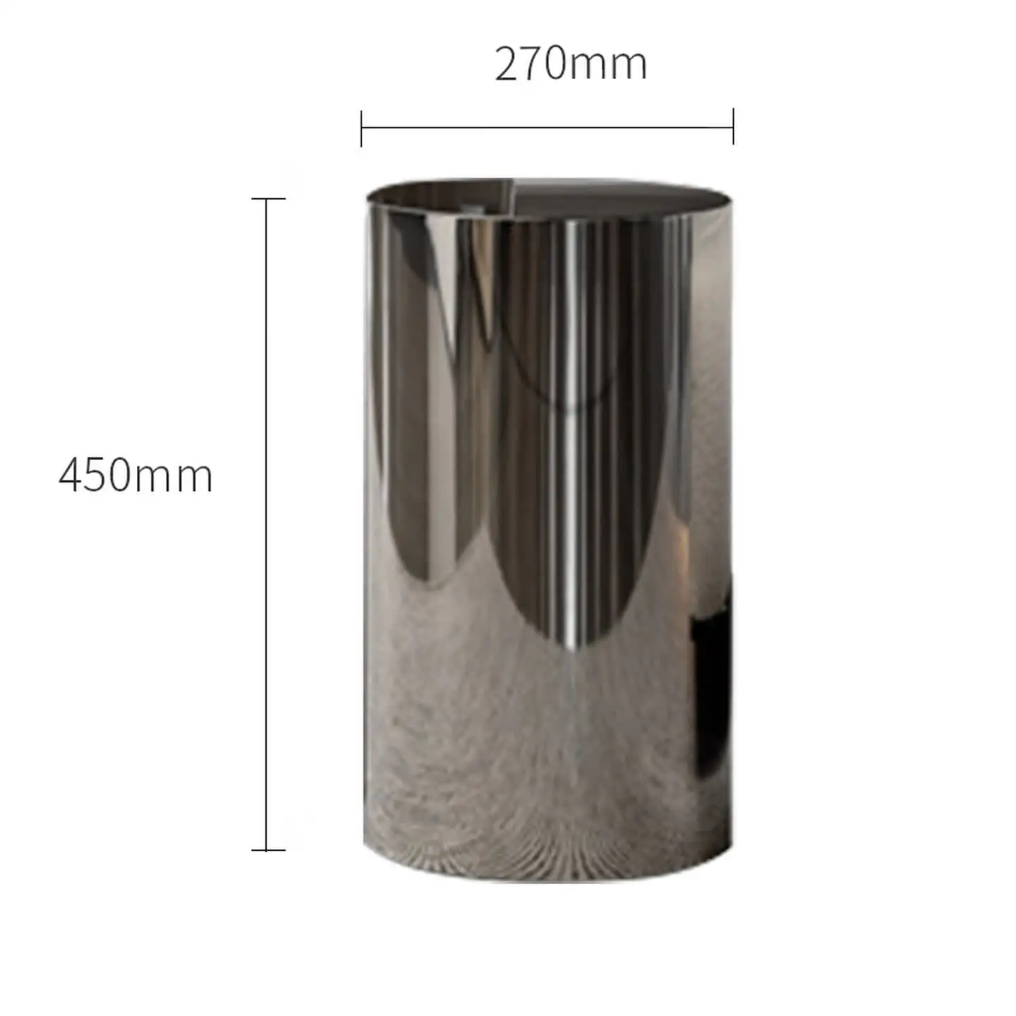 Home cylindrical edge few light luxury Italian minimalist Miloti designer stainless steel corner few high and low