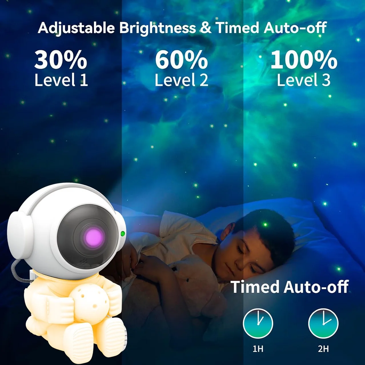 Galaxy Star Projector LED Night Light Starry Sky Astronaut Porjectors Lamp For Decoration Bedroom Home Decorative Children Gifts