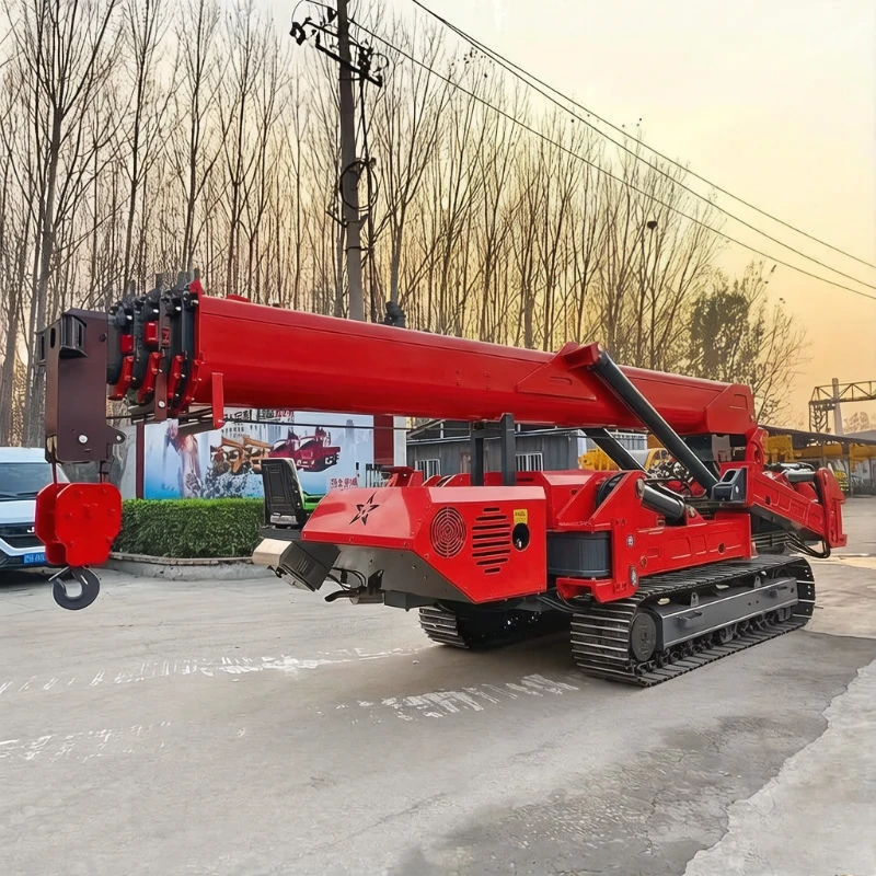 Hot Product Electric Spider Crane Crawler Spider Crane For Narrow Space 3Ton 6Ton 8Ton Mini Spider Crane With Long Arm Fly Jib
