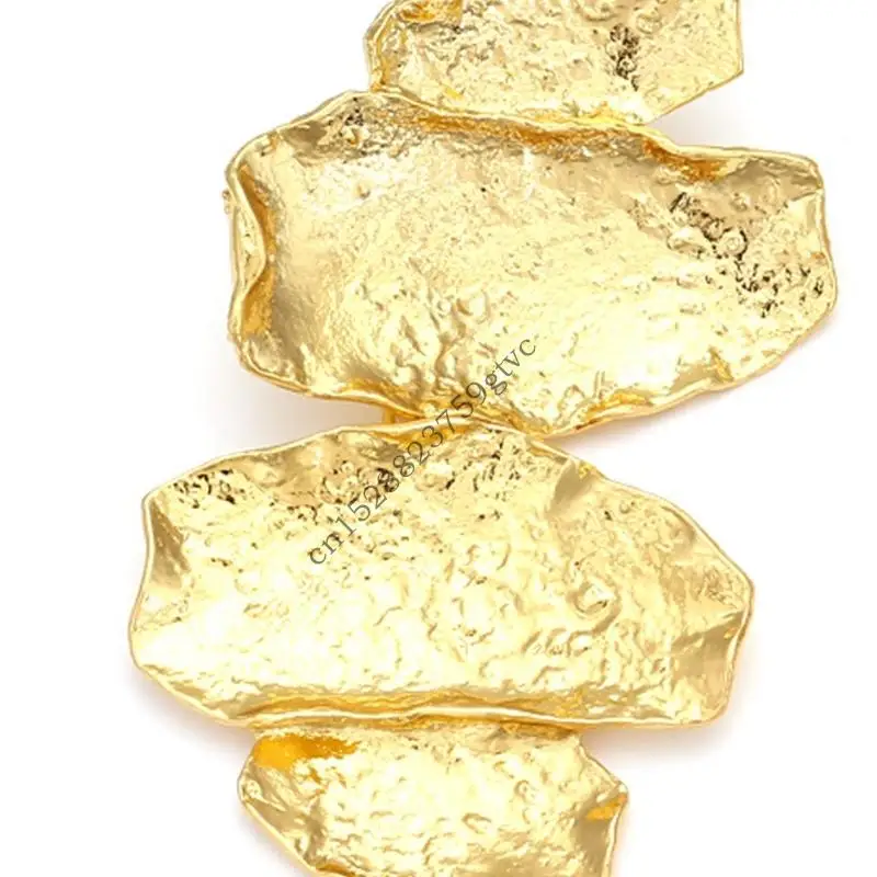 أقراط أوراق الذهب من D0UF للنساء أفكار هدايا أنيقة #3