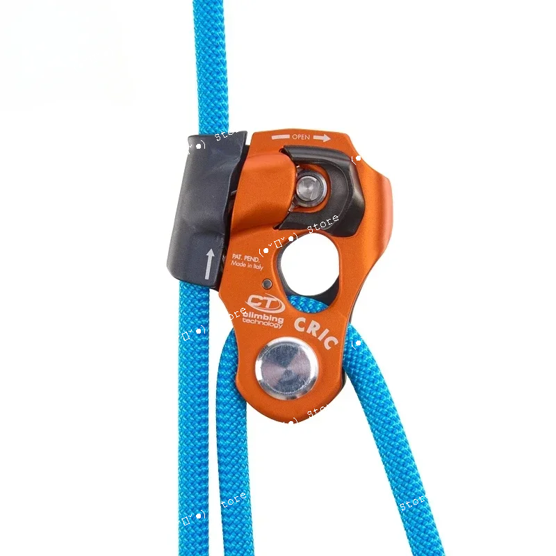 

Handless lifting device, rescue rope gripper, one-way pulley