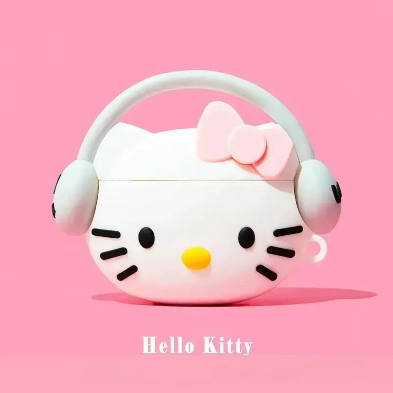 Sanrio Wireless Bluetooth Earphone My Melody Hello Kitty Kawaii Cute  Wireless Headset Sport Noise Reduction Game Headphone