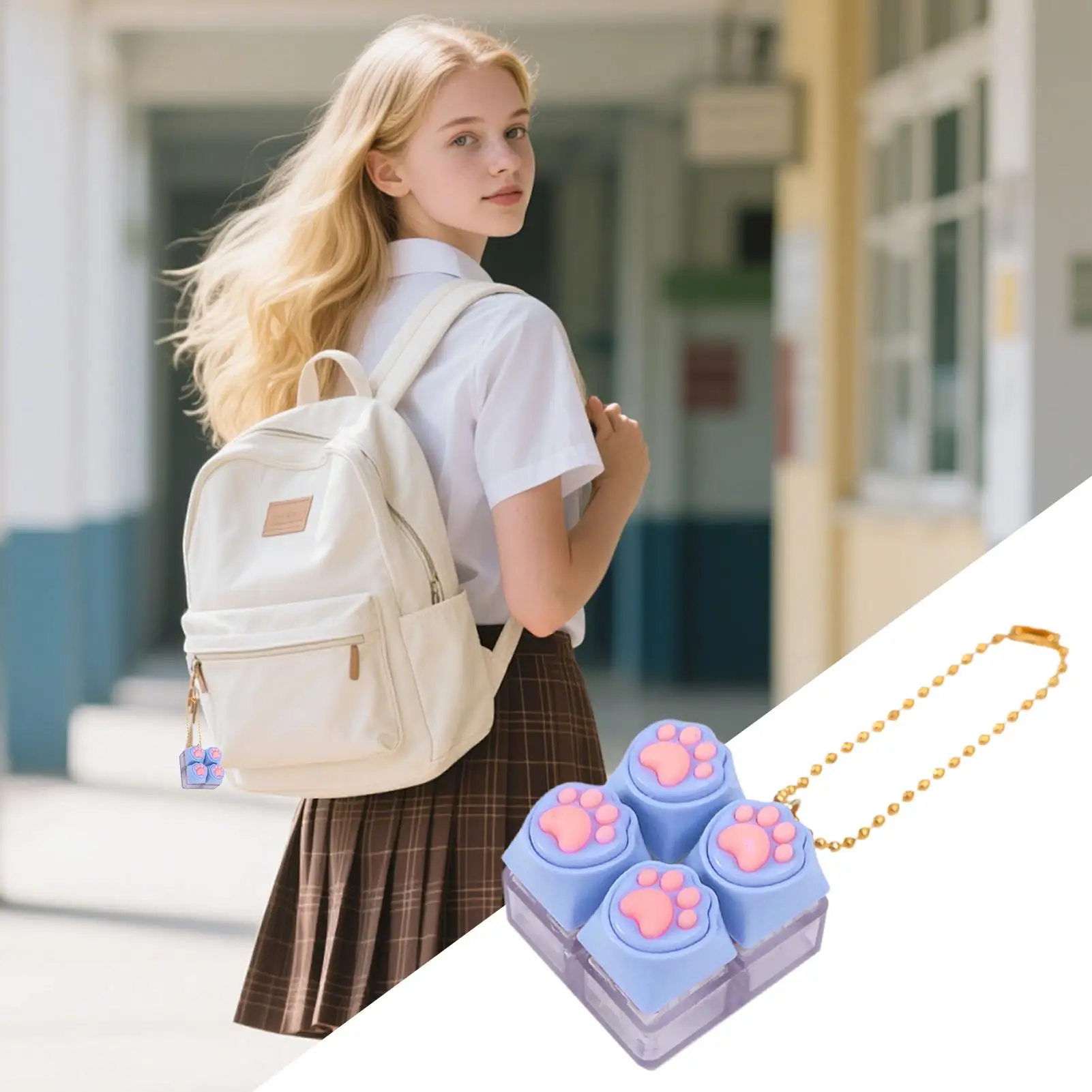 피젯 파우 감각 완화 사운드 장난감 키보드 사운드 클릭커 파티 모임 가정 교실 학교 실내 여행 사무실용