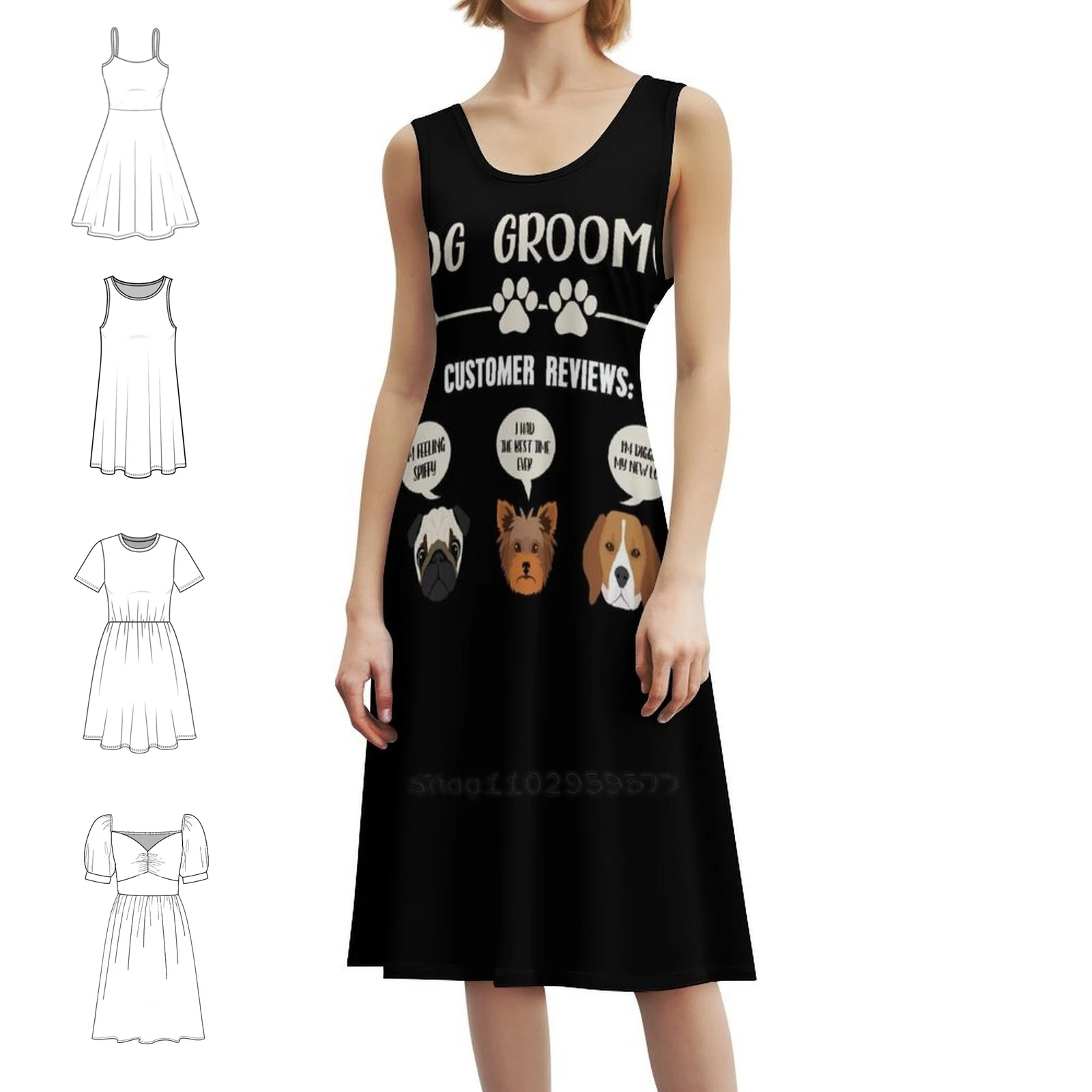 

Dog Groomer Customer Reviews I'M Feeling Spiffy I Had Korean Style Casual Dress For Women Simple Daily Office Lady Dresses Dog