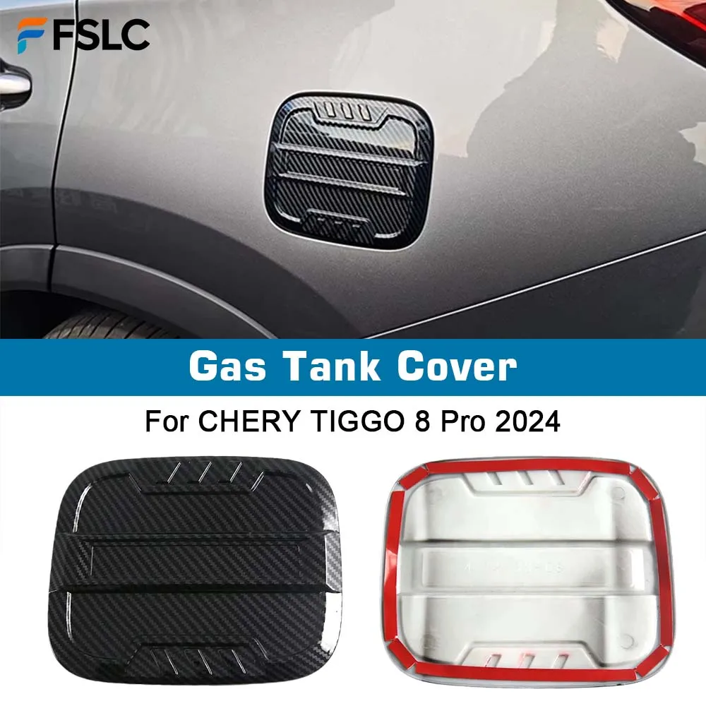 

⭐Genuine⭐ Gas Tank Cover For CHERY TIGGO 8 Pro 2024 Accessories Scratch Resistant Decorative Stickers Styling Carbon Fiber