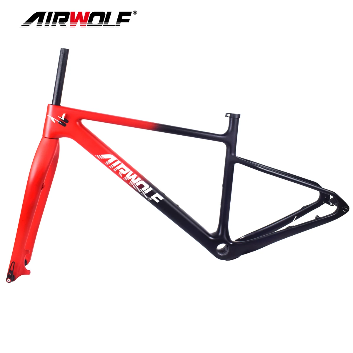 AIRWOLF 29ER Boost MTB Frame With Fork Hardtail Thru Axle 148*12mm 110*15mm T1000 Carbon Mountain Bike Frame MTB Bicycle Frame