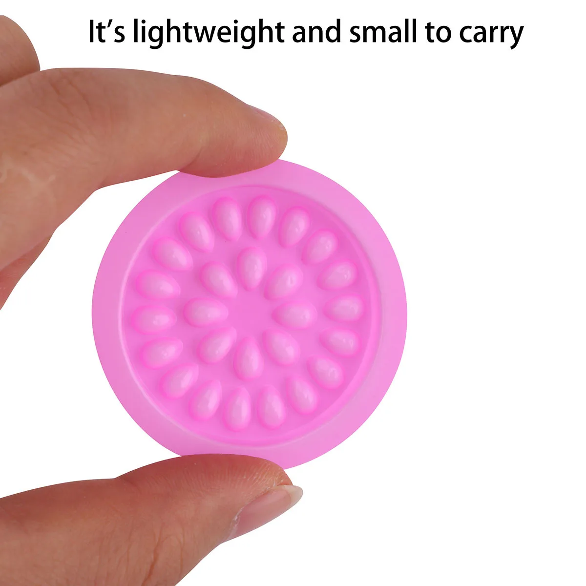 

100Pcs Plastic Eyelash Pallet Reusable Waterproof False Lash Holder Lightweight Portable Makeup Tool for Eyelash Extension Kit