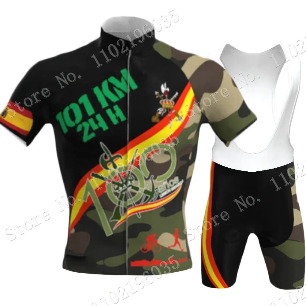 Legion Espana Cycling Jersey 2024 Set Bicycle Clothing Summer Road Bike Shirts Suit Bicycle Bib Shorts MTB Maillot Culotte Ropa