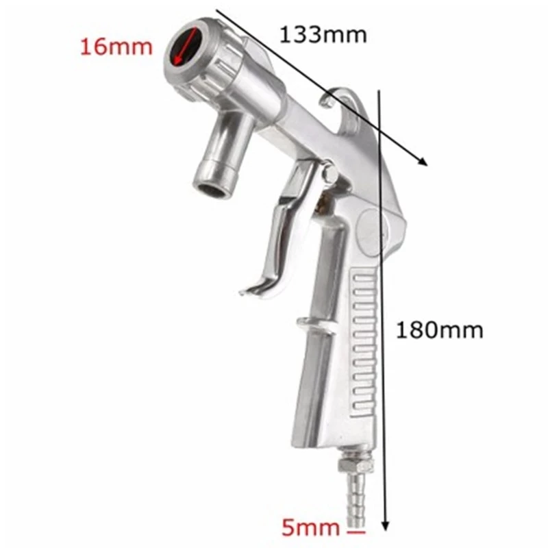 Durable Air Sand Blasting Gun kit Sandblaster kit Sandblasting Blast Gun+3 Nozzles+Connector+Tube Derusting Tool Kit