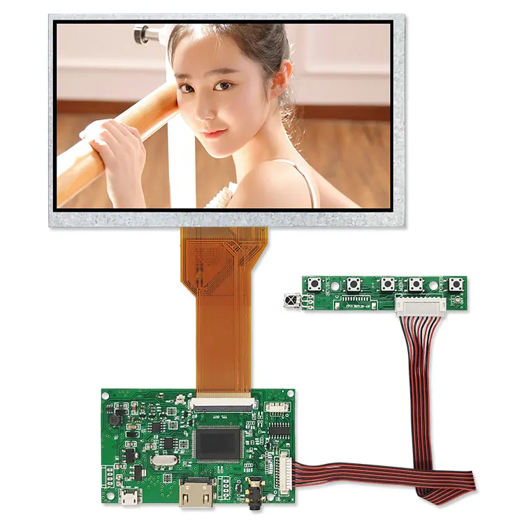 50 Pin Connector LED Display Panels 7 Inch 800*480 TFT LCD Display for Automotive LCD Module