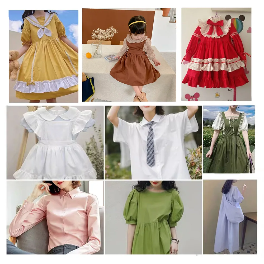 140X50cm بلون البوبلين نسيج القطن الخياطة للنساء فستان DIY بها بنفسك ملابس الأطفال جعل الفراش ورقة اللحف القماش المواد