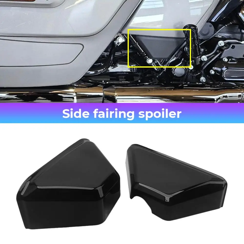

2 шт. черных накладок-спойлеров из АБС-пластика для мотоциклов Harley Touring Road Street Glide CVO/SE ST Ultra FLTRX FLHX 2023 года и новее
