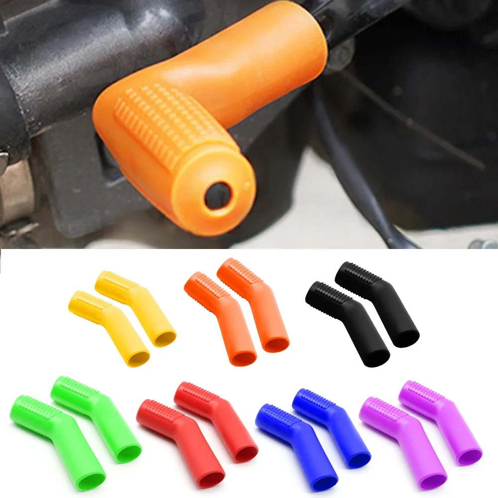 

2 шт., чехол для рычага переключения передач мотоцикла, защита для обуви, детали для мотоцикла, универсальная защита рычага, аксессуары для мотоциклов