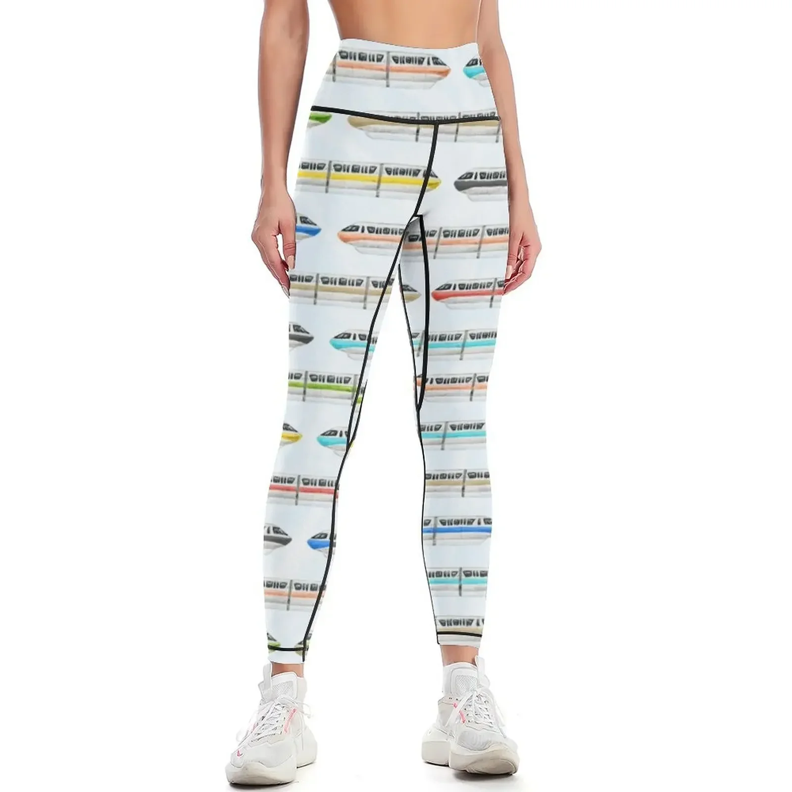 

Monorail Rainbow Leggings exercise clothing for gym wear gym's clothing legging push up Womens Leggings