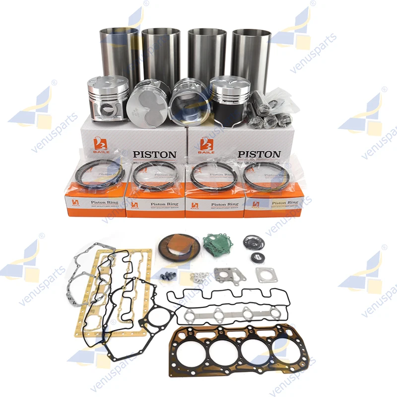 

For Shibaura N844L N844T N844LT Overhaul Rebuild Kit Engine STD Full Gasket Set Kit+ Piston + Piston Rings+ Cylinder Liner