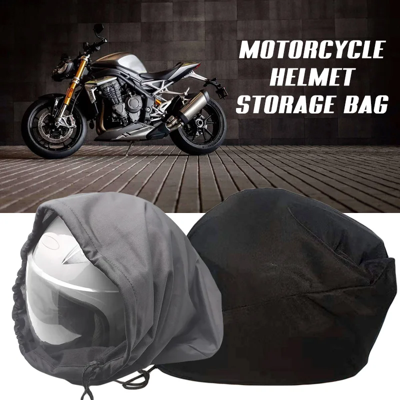 40/47/52cm Motorcycle Helmet Bag Velvet Drawstring Pocket Portable Scooter Moped Bike Full Half Helmet Lid Dust Protect Bag