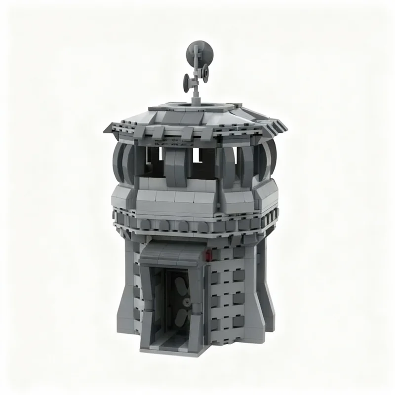 1068PCS MOC Space Battle Beobachtungsturm Observation Tower Model Custom Building Blocks DIY Assembly Display Decor Gift Home