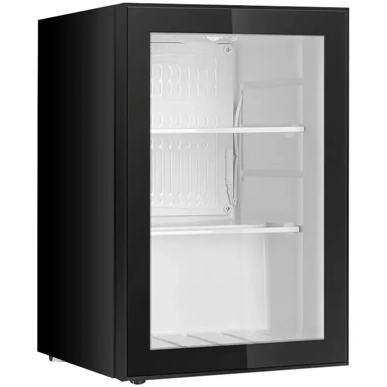 Household Mini Compressor Refrigerator Glass Door Beverage Display Fridge Refrigerator