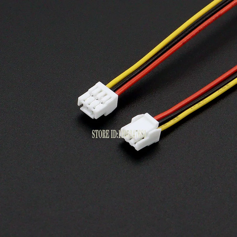 10Pcs Micro JST GH 1.25 Male Plug Connector Set with Wire Cables 150mm Single Connector 28AWG 2P/3P/4P/5P/6P/7P/8P