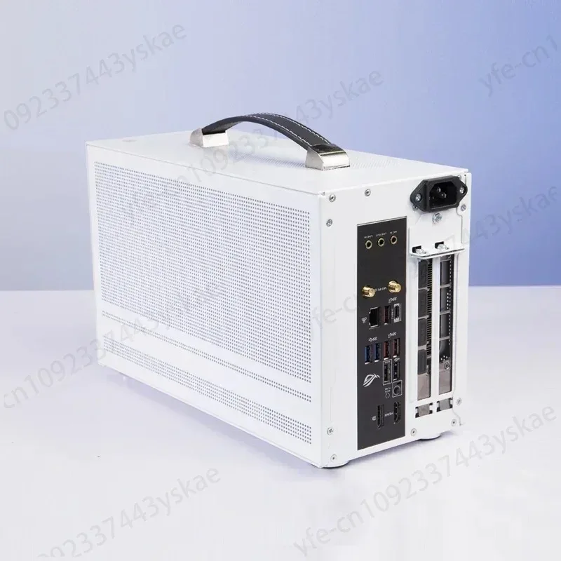 100 ITX MINI Small Case All Aluminum Suitcase Portable HTPC Desktop Computer Empty Chassis PC Gaming Case