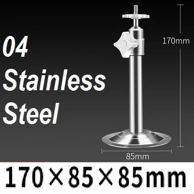04 Stainless Steel 05 Outdoor Bullet Camera Wall Mounted Monitoring Bracket, Universal Ceiling Install Bracket, M6 Screw Thread