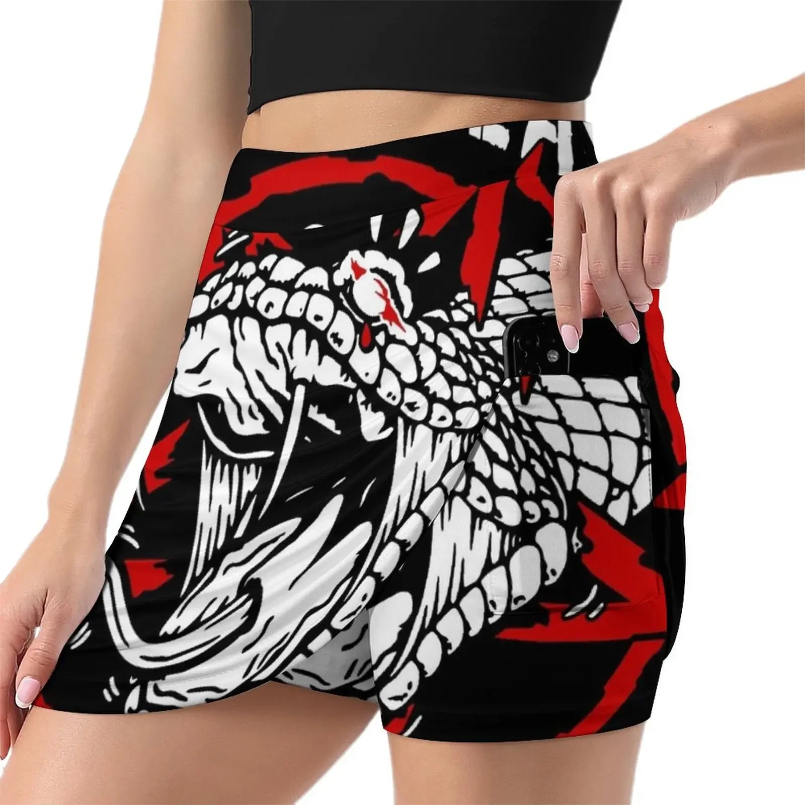 Summon The Snake Mini Skirt Women clothing Woman short skirt womens skirts sexy short mini skirts