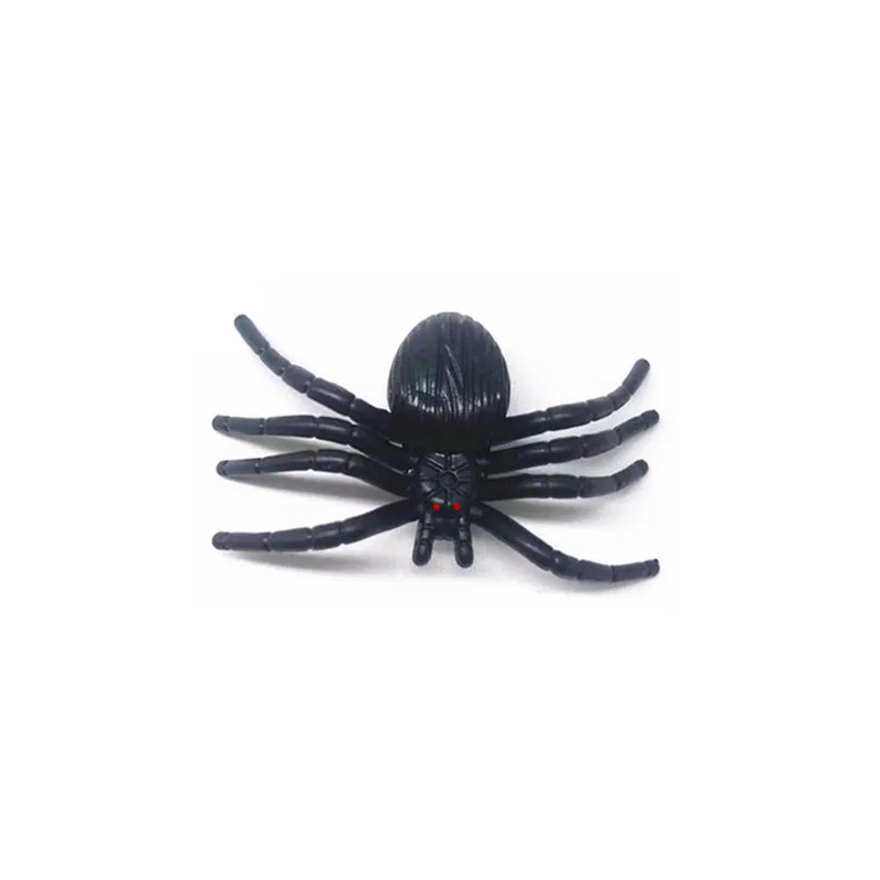 20Pcs Prank Toys Simulated Spider Toys Novelty April Fools Halloween Decoration Model Small Toys Black Plastic Spider Kids Toys