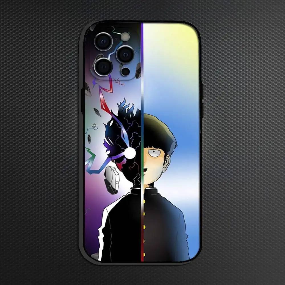 حافظة هاتف M-Mob P-Psycho 100 الشهيرة لهواتف iPhone 16,15,14,13,12,11 Plus، Pro Max، أخرى غطاء أسود ناعم