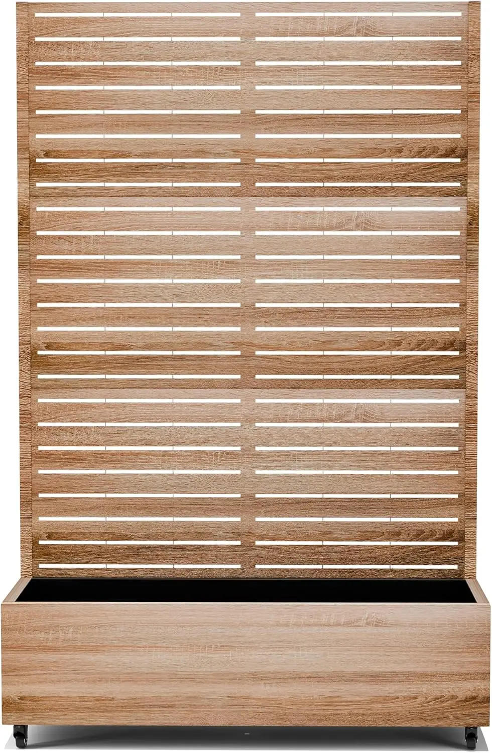 

Поднятая садовая кровать с решеткой и колесами, металлическая приподнятая садовая кровать размером 73 x 35 x 16 дюймов, металлический горшок с деревянной отделкой и решеткой для восхождения.