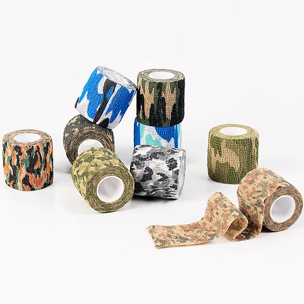 

18pcs Self Adhesive Pet Bandage Elastic Dog Wrap for Wounds Paw Camouflage Tape Durable Safe Non Woven Fabric Outdoor Use Pets