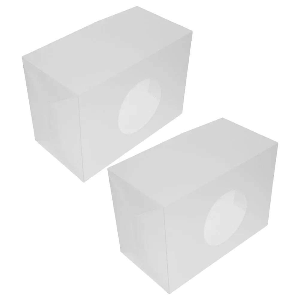

2Pcs Clear Suggestion Box Large Donation Box Raffle Ticket Holder Collection Money Jar Reception Card Holder