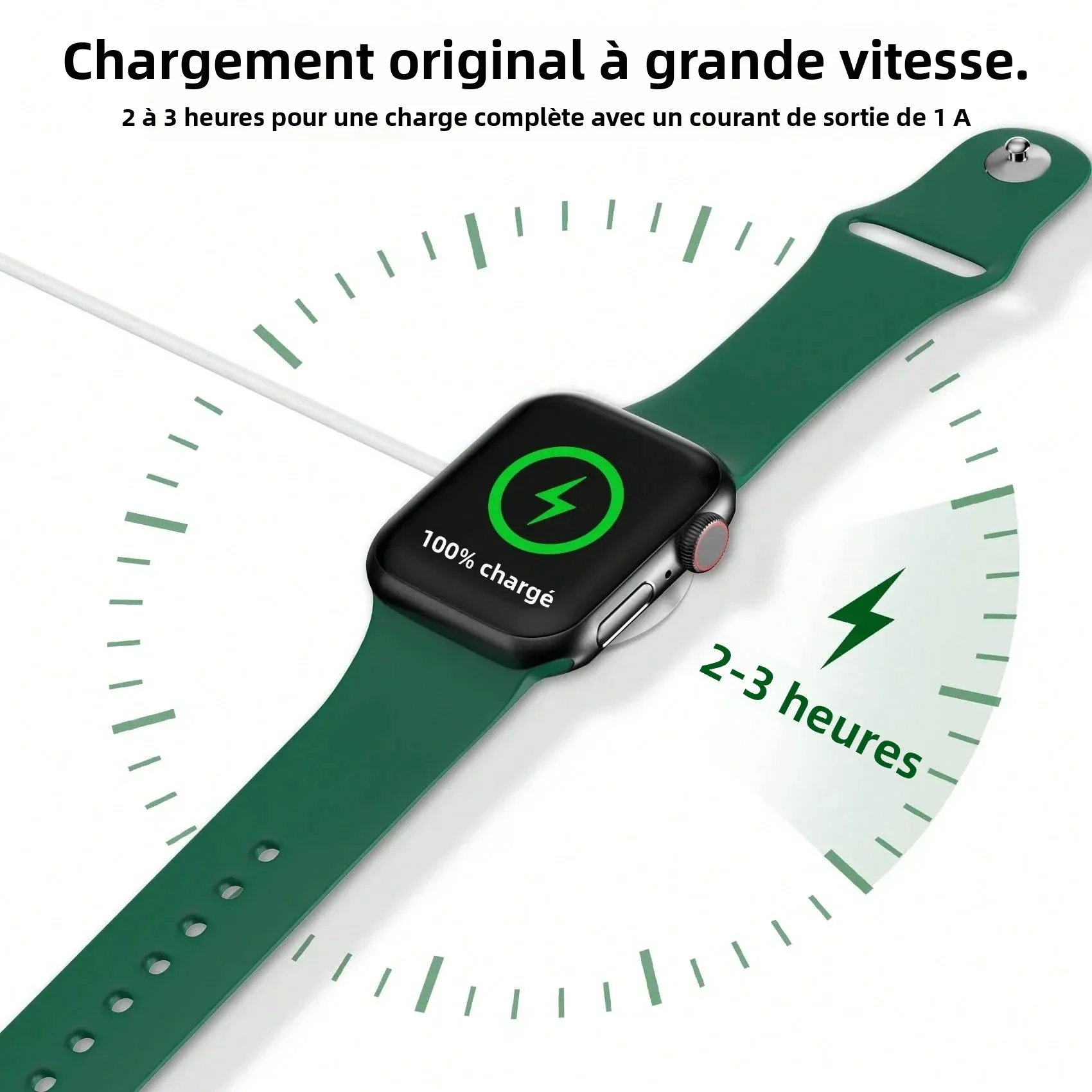 Portable Magnetic Watch Wireless Charger USB Type C for Apple Watch iWatch Series S10/S9/9/8/7/6 Ultra 5/4/3/2 SE Fast Charging image 2