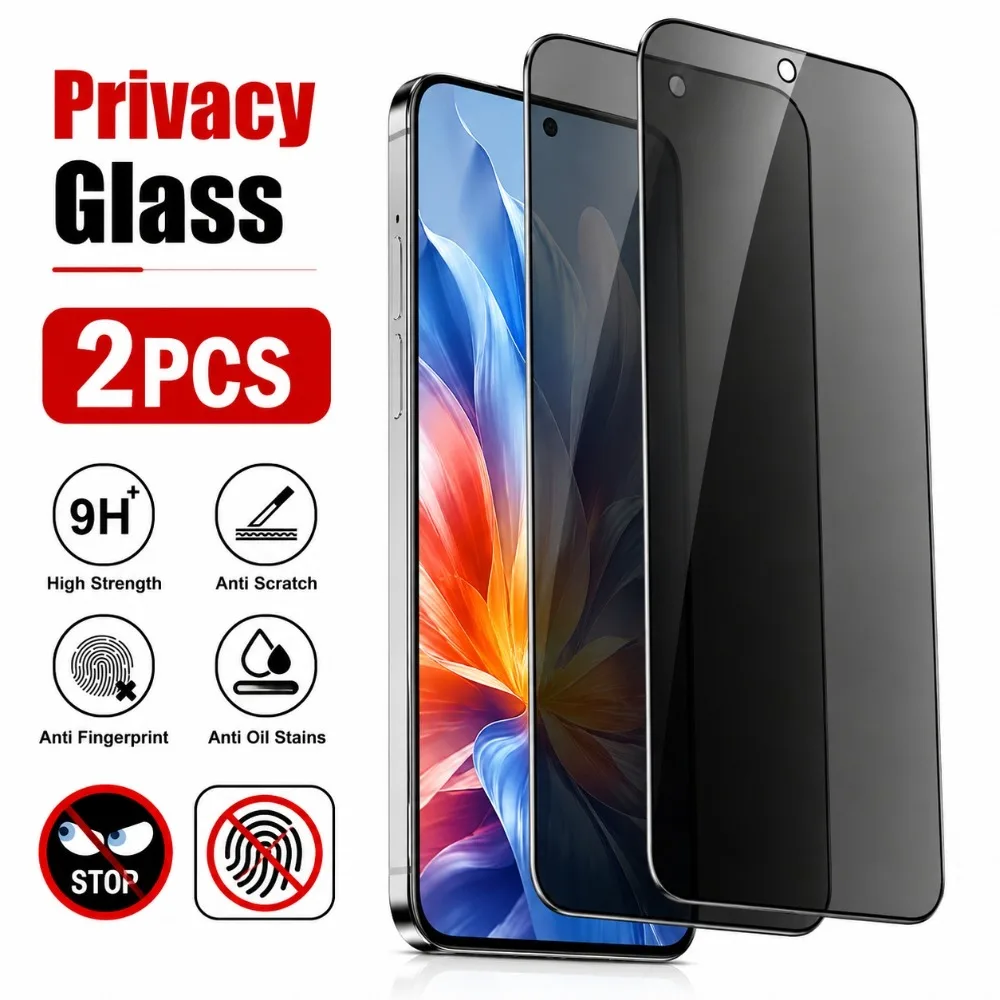 

2Pcs Privacy Tempered Glass for Samsung Galaxy A57/A56/A55/A37/A36/A35/A26/A25/A17/A16/A15/A07/5G Anti-Scratch Screen Protector