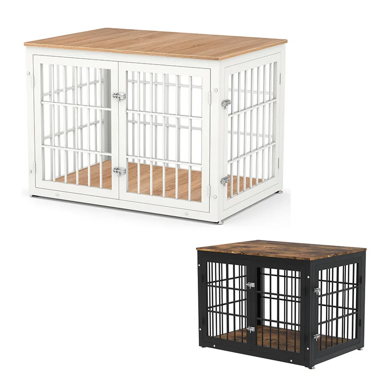 

Cross-border Hot-selling Custom Heavy-duty Dog Cage Furniture Pet Houses Coffee Tables Wooden Cages Kennel Tables
