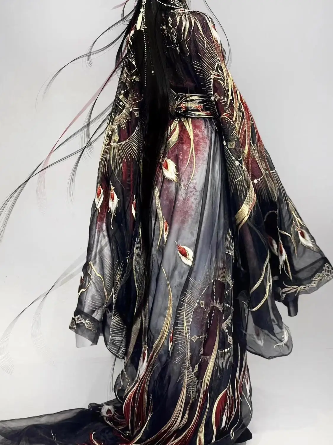 National Style Hanfu Dress Ceremony Show Han Style Xihe Hanfu Improved Warring States Robe Men And Women\'s Heavy Industry Hanfu