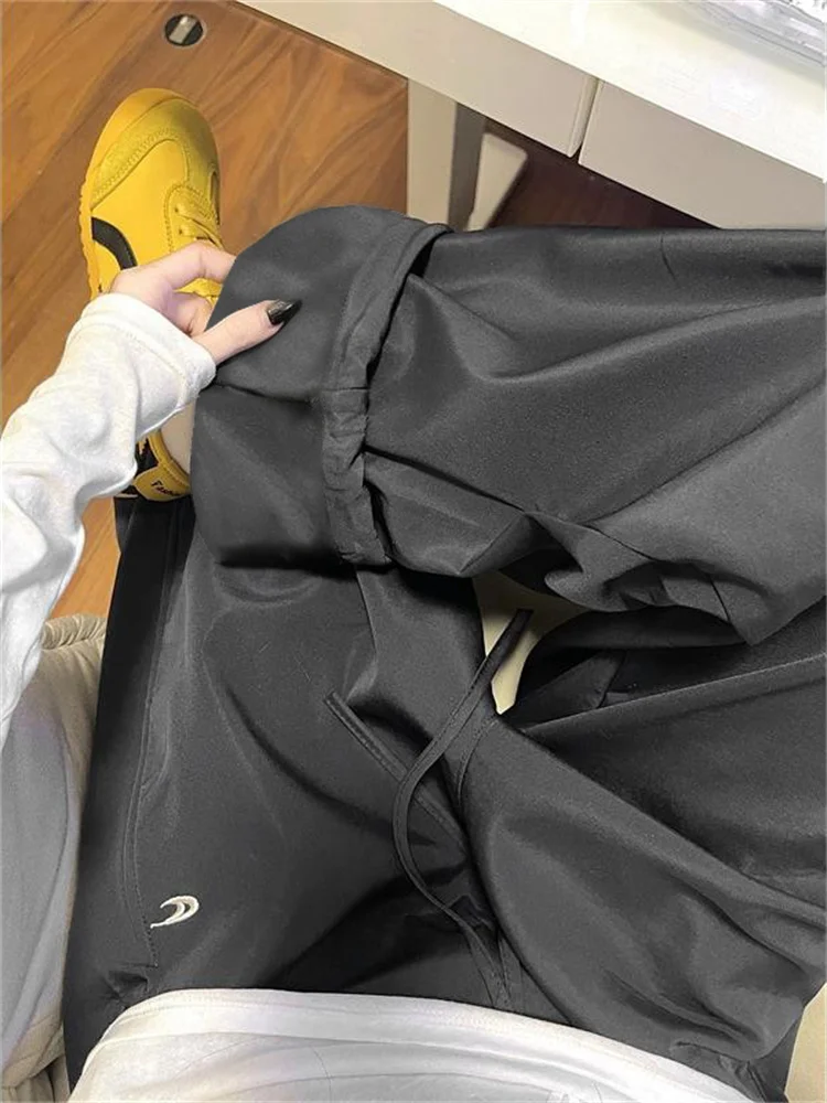 

Модные американские брюки-карго для мужчин: свободные, прямого кроя, быстросохнущие, молодежные, энергичные, однотонные, весенние, повседневные.