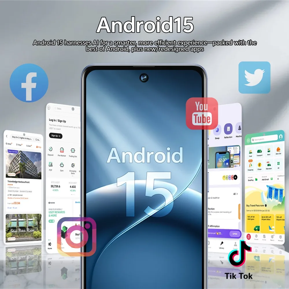 K-Touch C26 Ultra 7.3 HD Mobile Phones Android 15 Cell Phone 8000mAh Smartphone 22GB+2TB Octa Core 5G Dual SIM 16+48MP Camera Cellphones